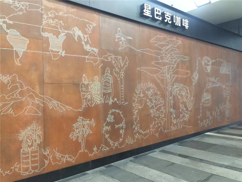 越秀耐候钢幕墙
